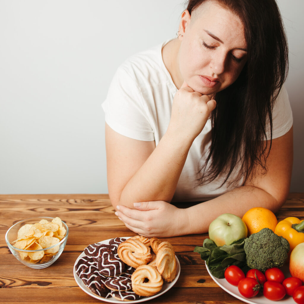 Women with a bad relationship to food 